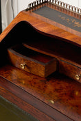 Load image into Gallery viewer, 19th Century Antique French Marquetry Ladies Desk with Green Leather Interior
