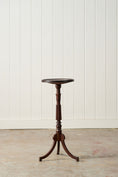 Load image into Gallery viewer, Antique Mahogany Tripod Side Table with Fluted on Bun Feet (c. 1900)

