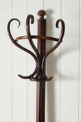 Load image into Gallery viewer, Dark Demilune-Style Bentwood Coat Rack (c. 1900)
