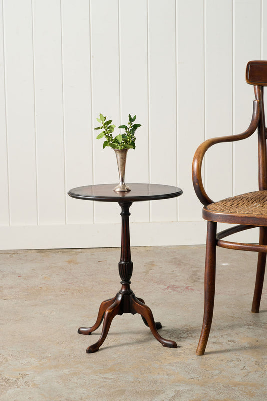 Antique English Mahogany Oval Wine Table