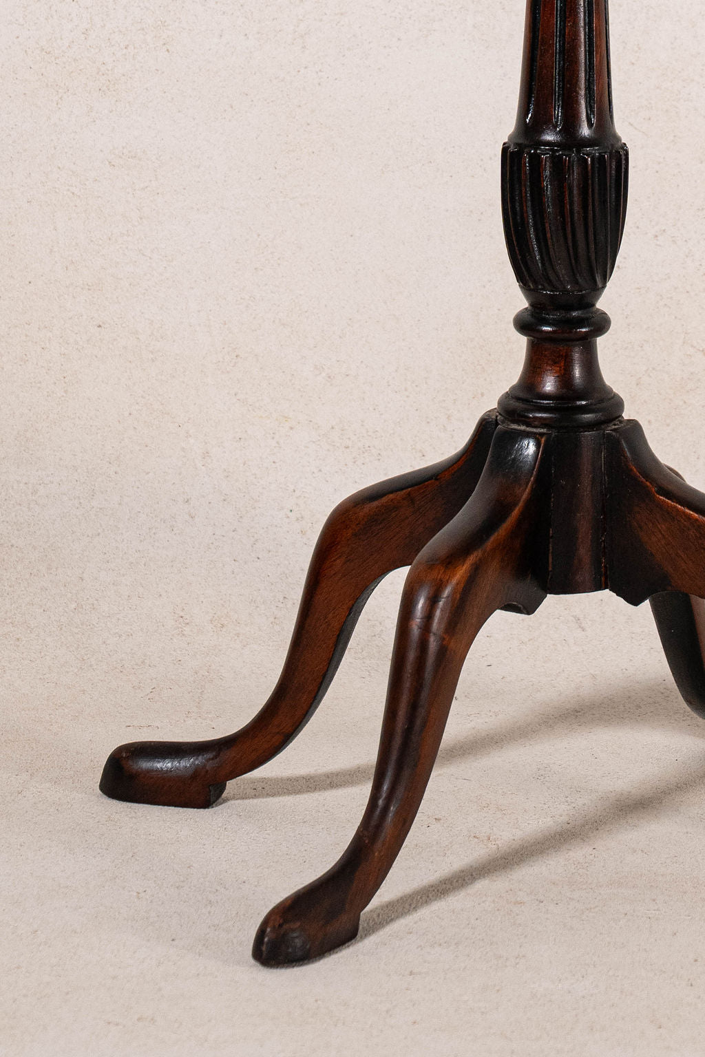 Antique English Mahogany Oval Wine Table