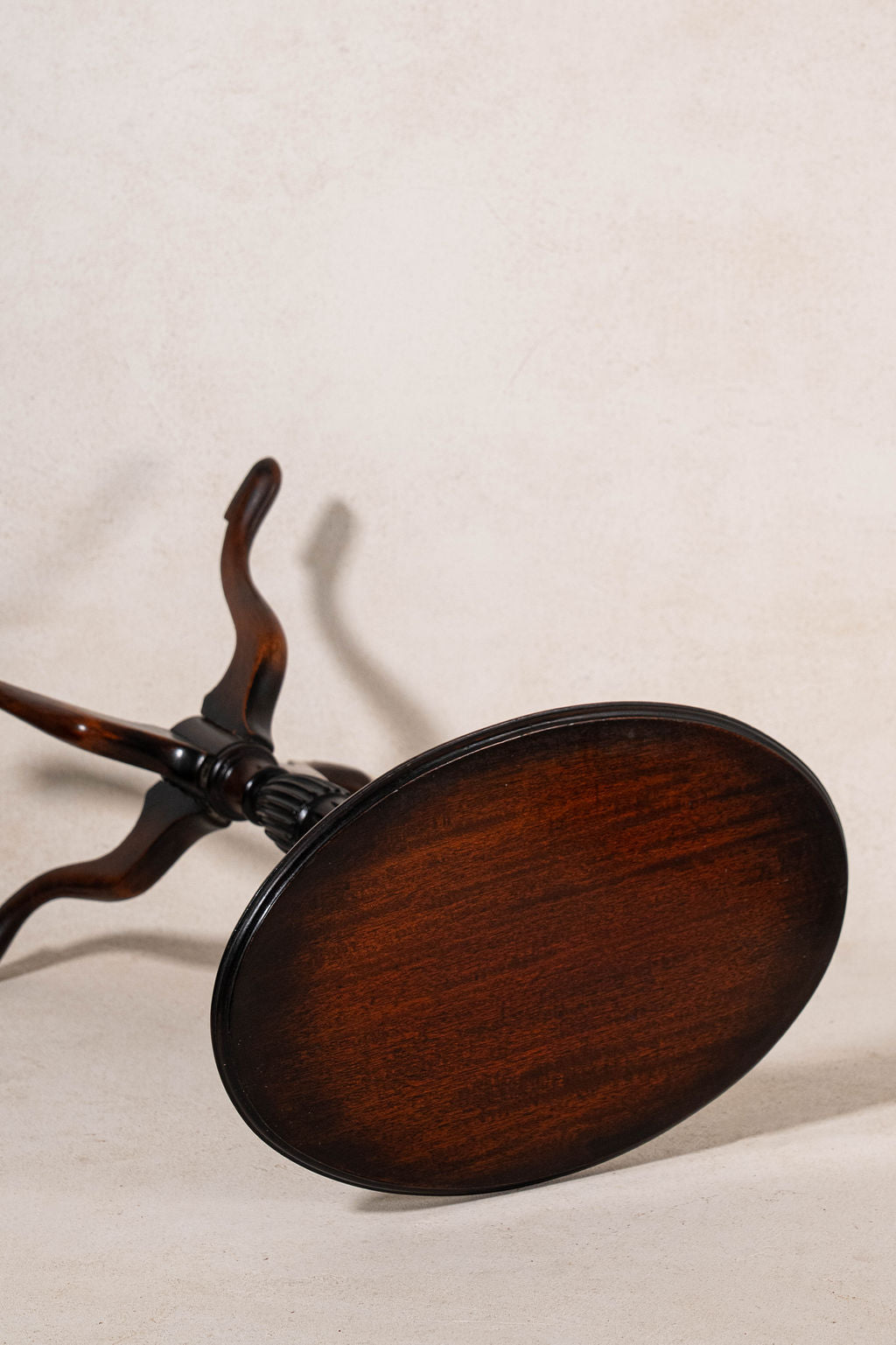 Antique English Mahogany Oval Wine Table