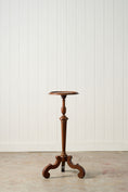 Load image into Gallery viewer, Vintage English Oak Plant Stand | Cocktail Table with Unusual Base (c. 1930)
