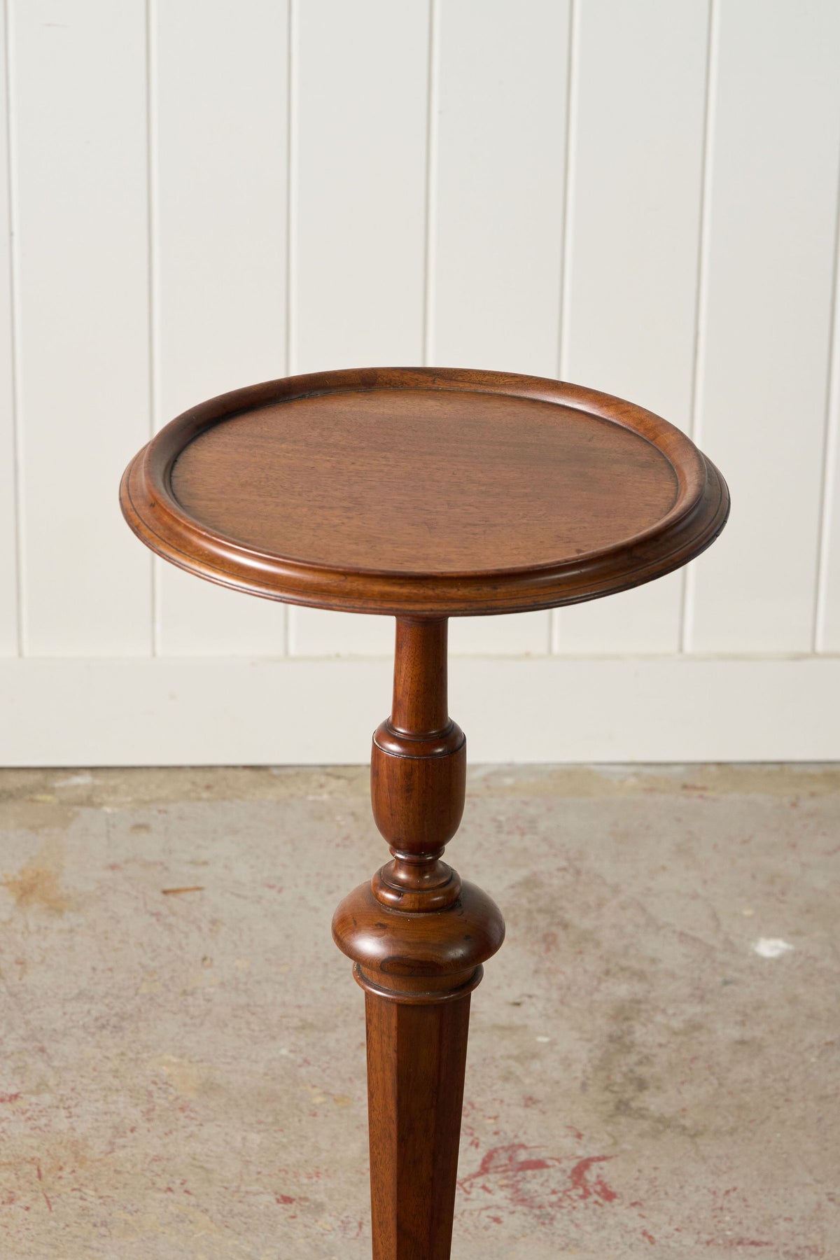 Vintage English Oak Plant Stand | Cocktail Table with Unusual Base (c. 1930)