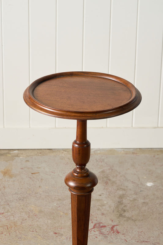 Vintage English Oak Plant Stand | Cocktail Table with Unusual Base (c. 1930)
