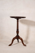 Load image into Gallery viewer, Antique English Mahogany Wine Table with Finial Base
