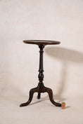 Load image into Gallery viewer, Antique English Mahogany With Oak Base Wine Table on Tripod Base
