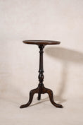 Load image into Gallery viewer, Antique English Mahogany With Oak Base Wine Table on Tripod Base
