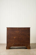 Load image into Gallery viewer, 19th Century English Georgian Mahogany Chest of Drawers with Brass Swan Pulls
