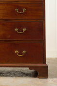 Load image into Gallery viewer, 19th Century English Georgian Mahogany Chest of Drawers with Brass Swan Pulls
