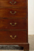 Load image into Gallery viewer, 19th Century English Georgian Mahogany Chest of Drawers with Brass Swan Pulls
