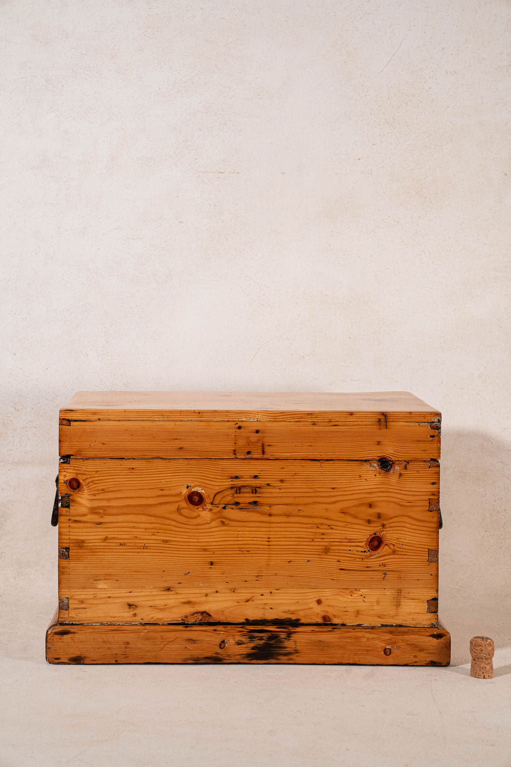 19th Century English Waxed Pine Carpenters Tool Chest (c. 1900)