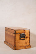 Load image into Gallery viewer, 19th Century English Waxed Pine Carpenters Tool Chest (c. 1900)
