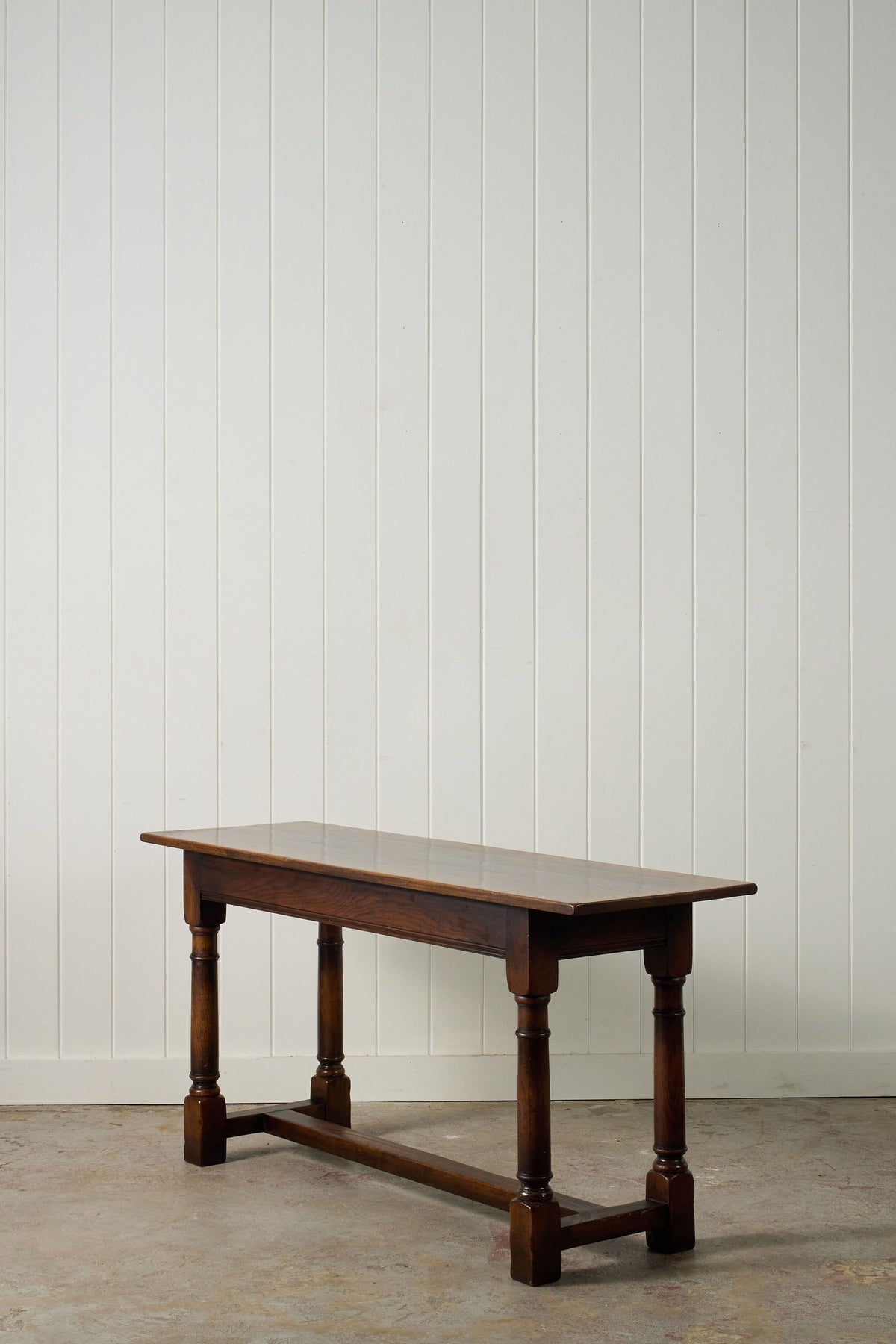 18th Century Style Oak Console Table (c. 1930)