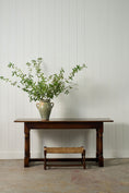 Load image into Gallery viewer, 18th Century Style Oak Console Table (c. 1930)
