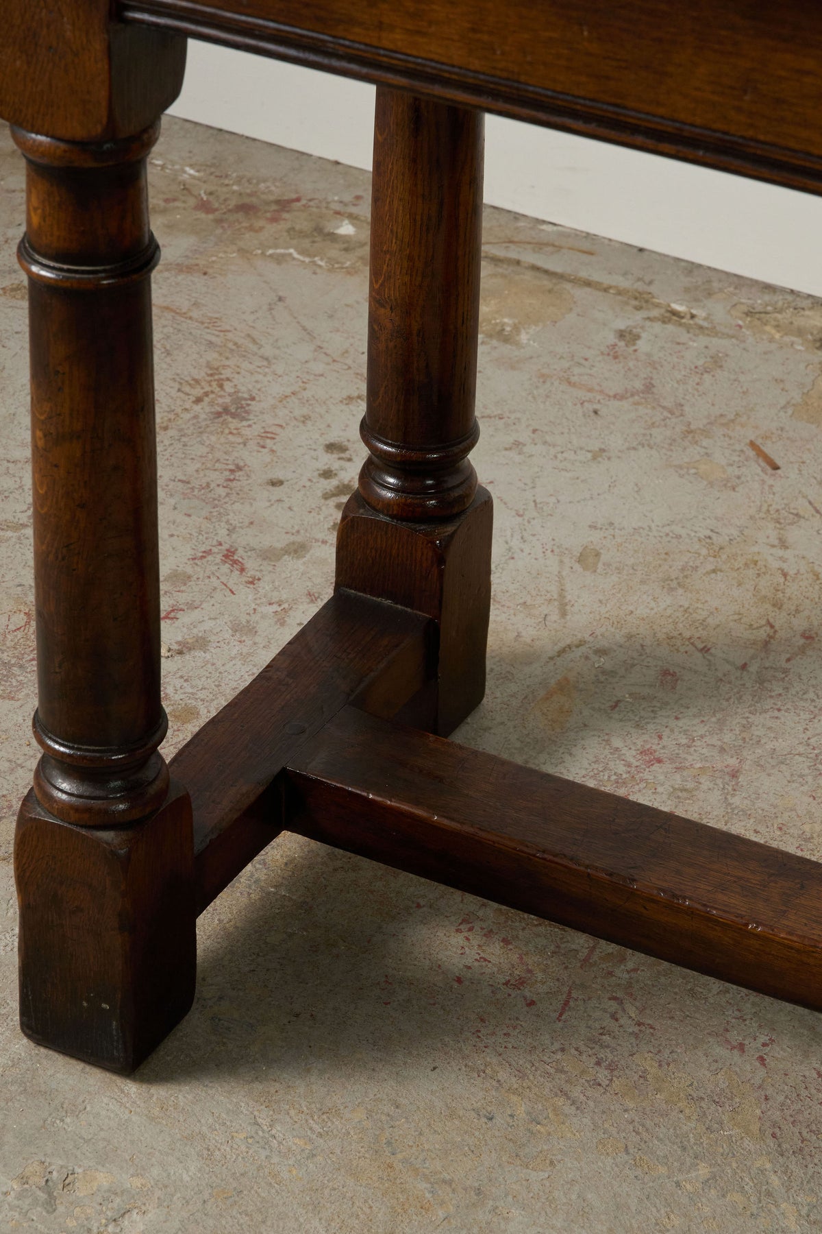 18th Century Style Oak Console Table (c. 1930)