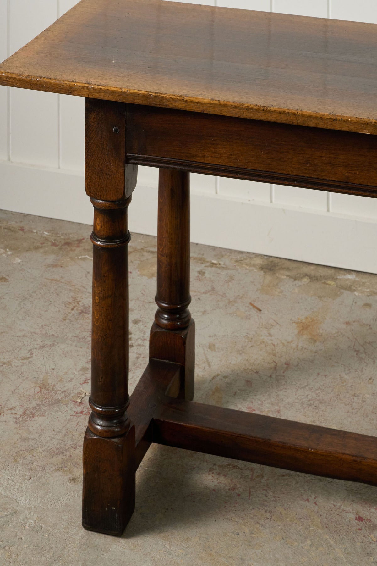 18th Century Style Oak Console Table (c. 1930)