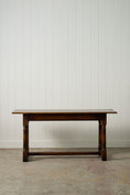 Load image into Gallery viewer, 18th Century Style Oak Console Table (c. 1930)
