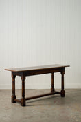 Load image into Gallery viewer, 18th Century Style Oak Console Table (c. 1930)
