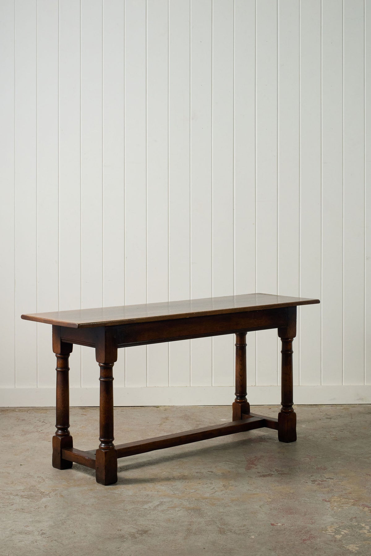 18th Century Style Oak Console Table (c. 1930)