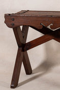 Load image into Gallery viewer, Antique Oak Slat Luggage Rack / Stool
