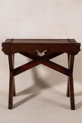 Load image into Gallery viewer, Antique Oak Slat Luggage Rack / Stool
