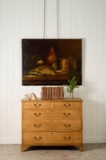Load image into Gallery viewer, Large 19th Century Still Life of Fish + Copper Pots
