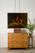 Load image into Gallery viewer, Large 19th Century Still Life of Fish + Copper Pots

