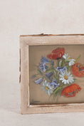 Load image into Gallery viewer, Framed Floral Reverse Glass Painting | Signed
