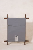 Load image into Gallery viewer, Hand Colored 19th Century Giraffe Lithograph in English Arts + Crafts Oak Frame
