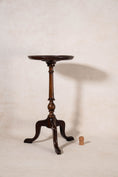 Load image into Gallery viewer, Vintage English Mahogany Wine Table with Beveled Lip Edge (c. 1930)
