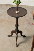 Load image into Gallery viewer, Vintage English Mahogany Wine Table with Beveled Lip Edge (c. 1930)
