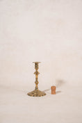 Load image into Gallery viewer, 18th Century Petal Base Brass Candle Stick (SINGLE)
