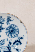 Load image into Gallery viewer, Antique Gold Rim Meissen Blue Onion Saucer| AS IS
