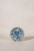 Load image into Gallery viewer, Contemporary Hand Painted Blue + White Chinese Shallow Dish with Floral Motif

