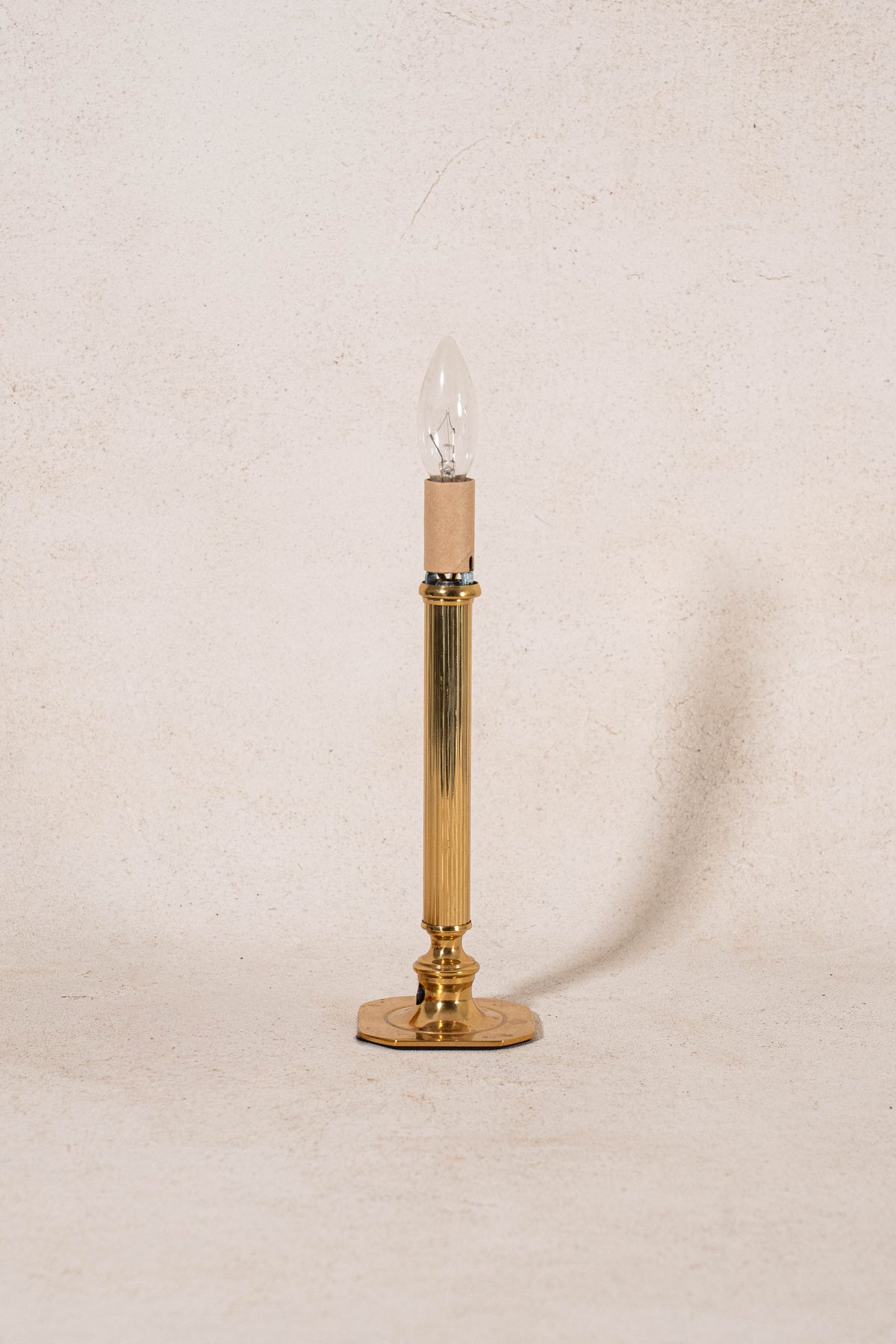 Vintage Gold Fluted Column Petite Lamp