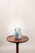 Load image into Gallery viewer, Vintage Handmade Blue + White Spongeware Pitcher
