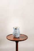 Load image into Gallery viewer, Vintage Handmade Blue + White Spongeware Pitcher
