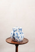 Load image into Gallery viewer, Vintage Blue + White Spongeware Pitcher by Bybee
