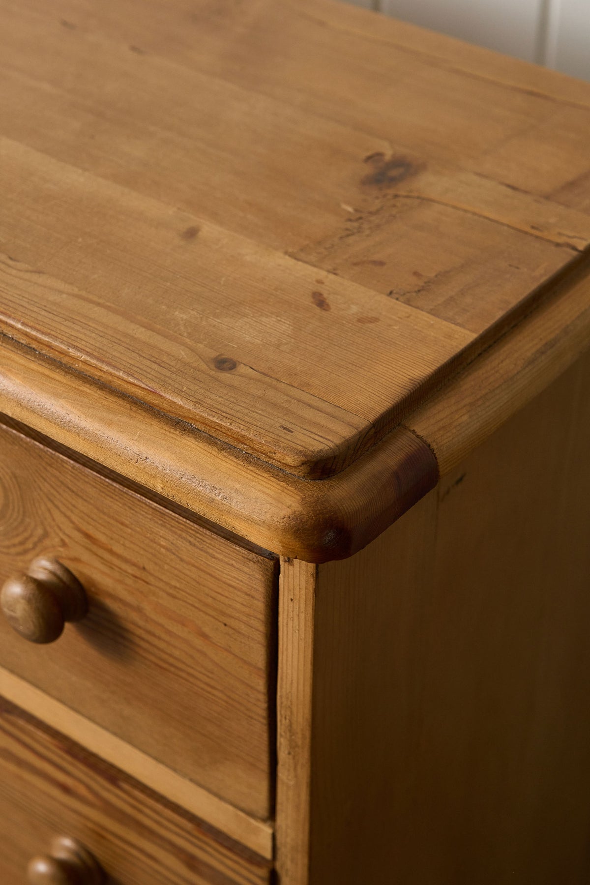 Antique English Pitch Pine 16-Drawer Apothecary Cabinet