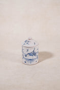 Load image into Gallery viewer, French Moustiers Blue & White Lidded Canister
