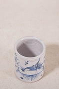 Load image into Gallery viewer, French Moustiers Blue & White Lidded Canister
