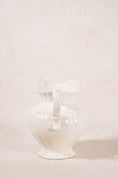 Load image into Gallery viewer, Vintage Large Cream Ceramic Pitcher with Scalloped Edge
