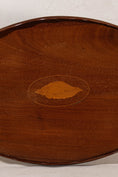 Load image into Gallery viewer, Edwardian Mahogany Scalloped Tray with Shell Inlay
