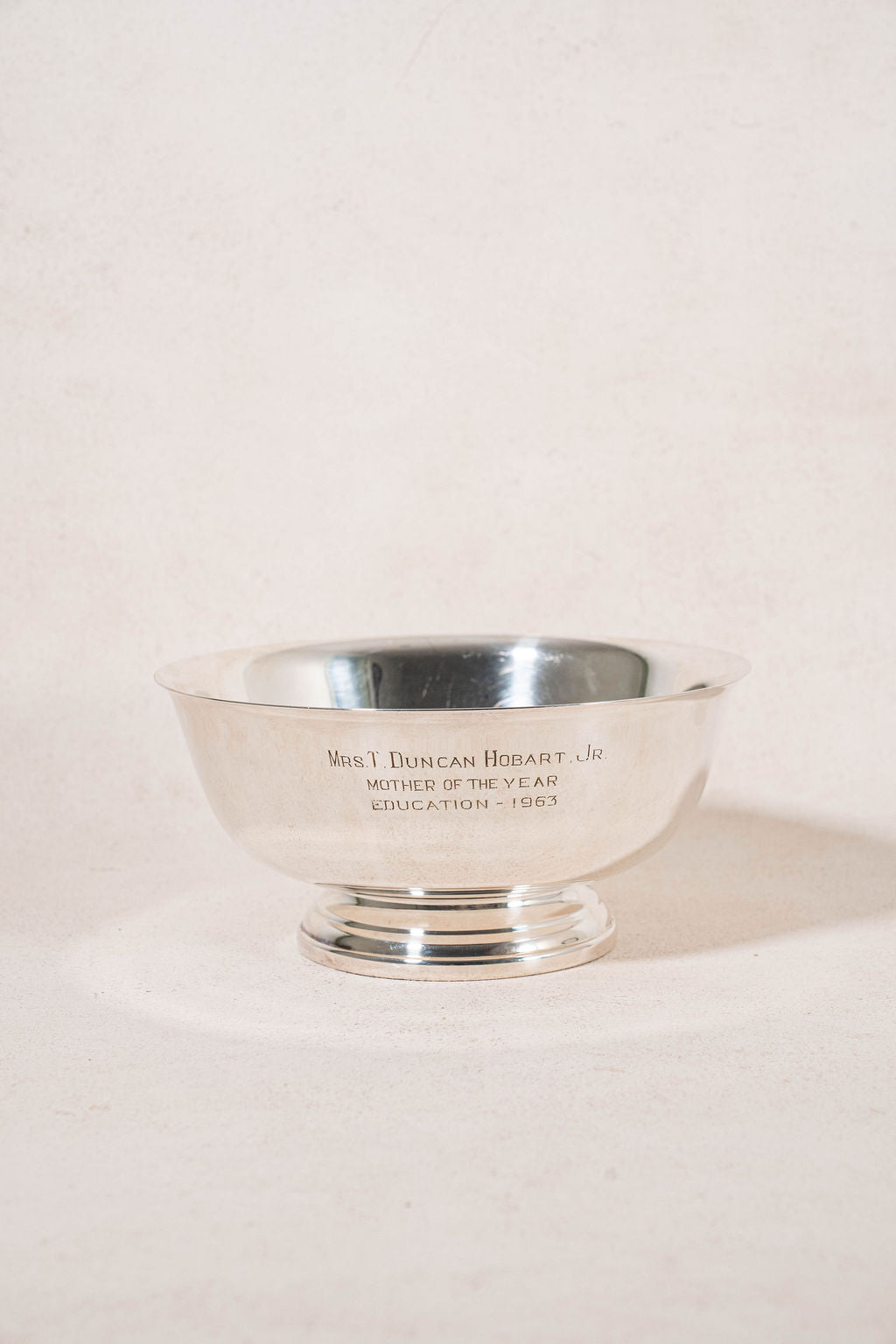 Vintage Gorham Silver Plate Bowl with Engraving