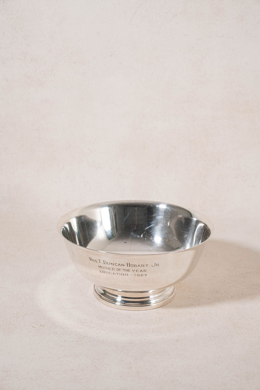Vintage Gorham Silver Plate Bowl with Engraving