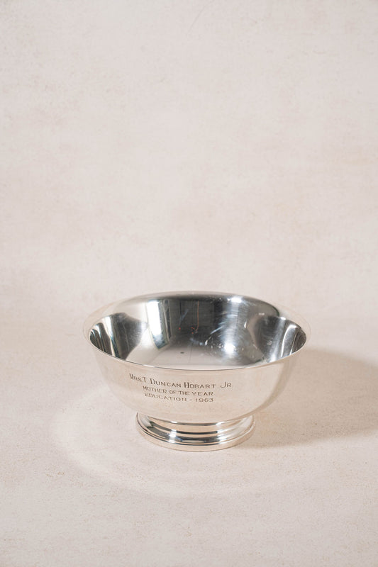 Vintage Gorham Silver Plate Bowl with Engraving