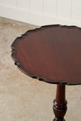 Load image into Gallery viewer, Antique English Mahogany Pie Crust Tilt Top Wine Table
