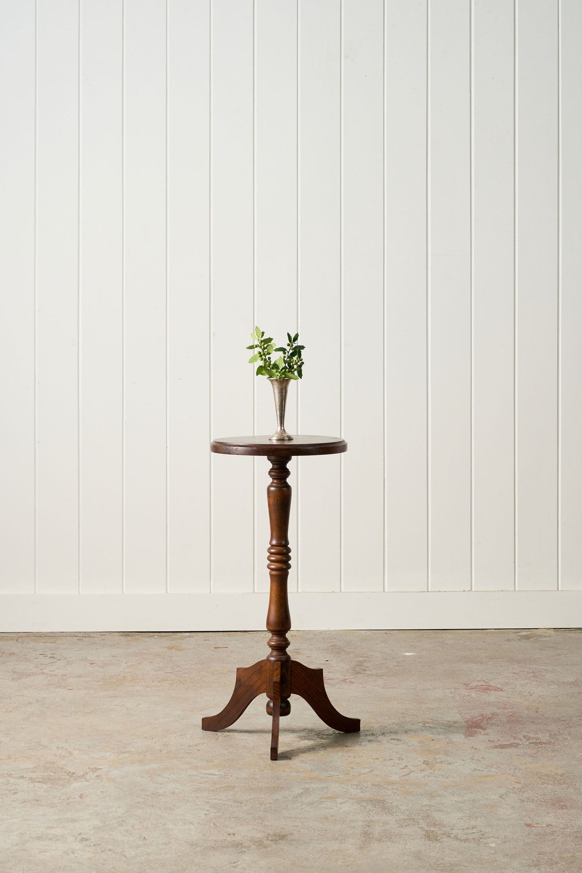 Antique French Oak Wine Table / Plant Stand