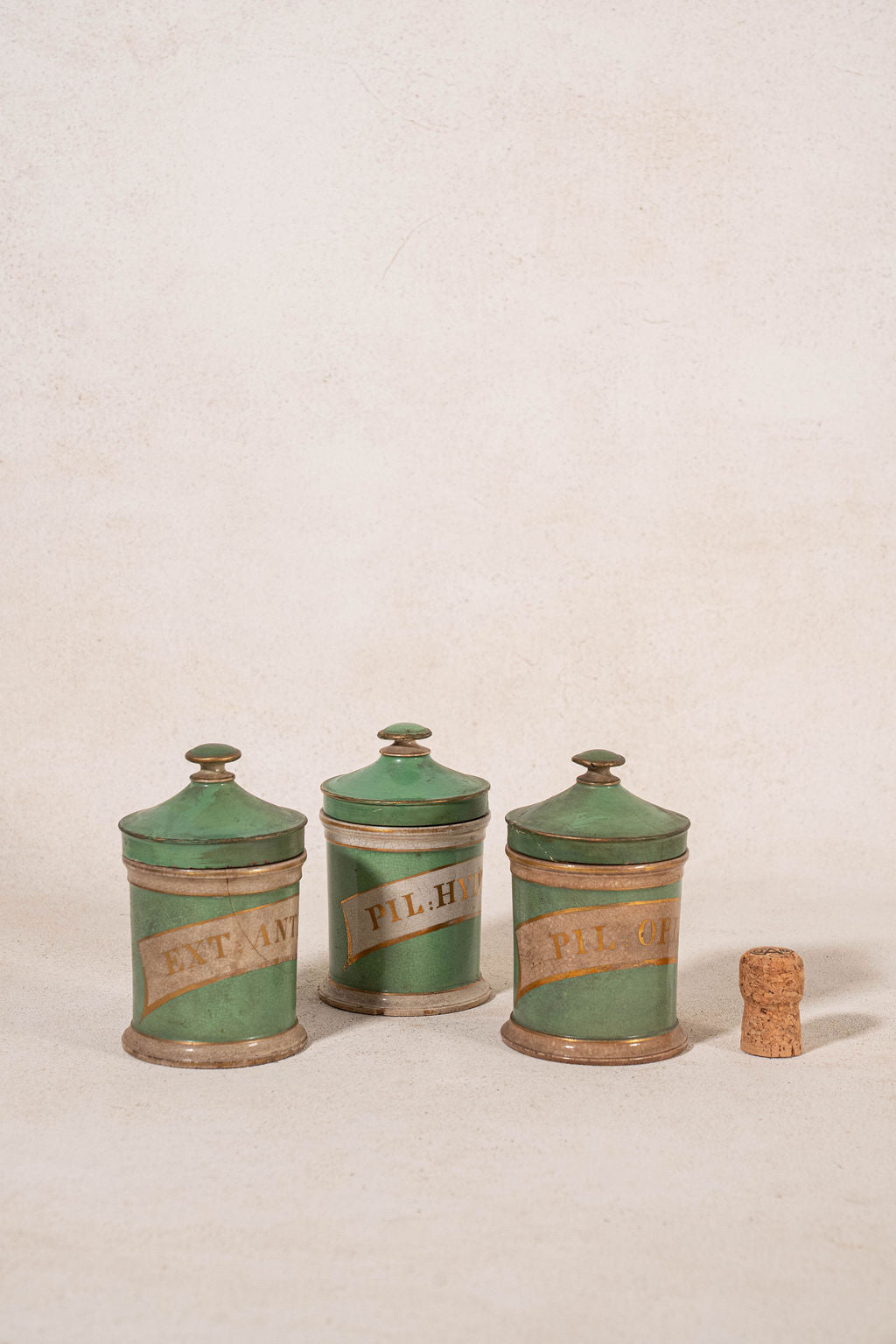 SET of 3 | Stoneware Apothecary Jars